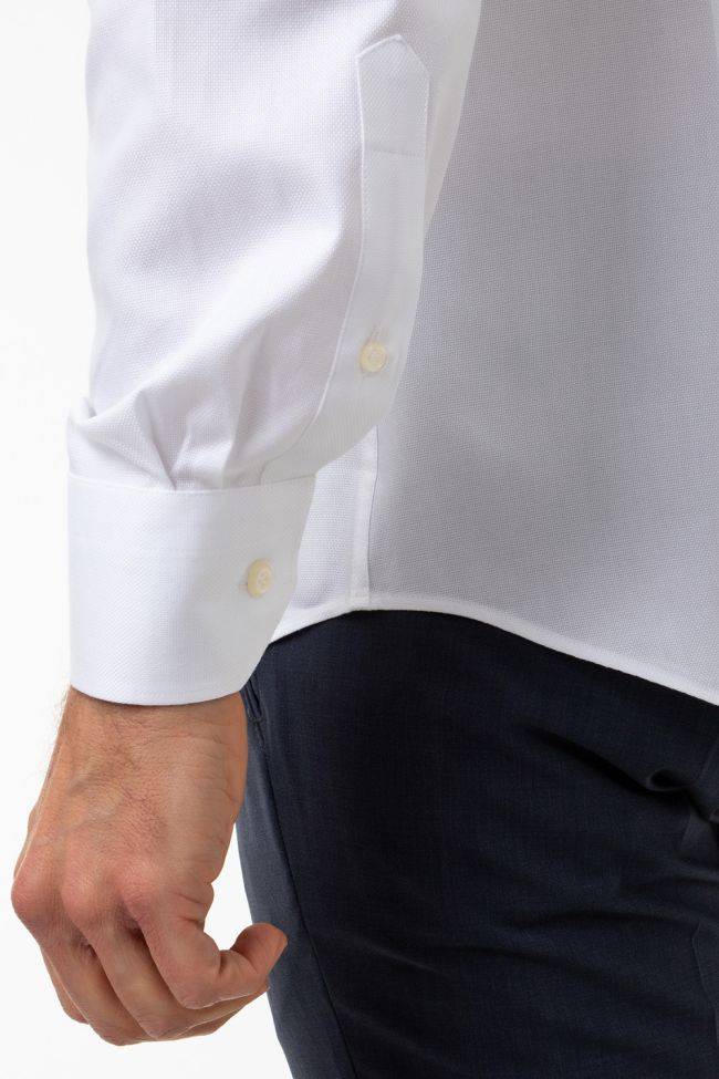 Aplomb Hemd Herren Aplomb Regular Einfarbig 100% Baumwolle Kragen Button-Down Lange Ärmel