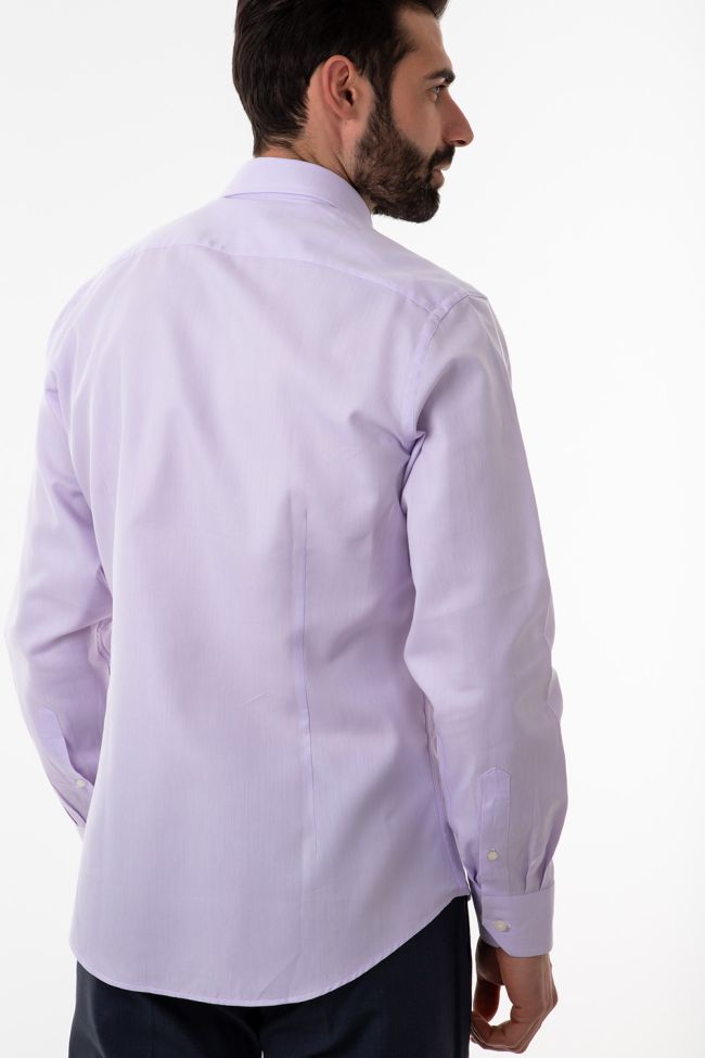 Aplomb Hemd Herren Aplomb Regular Einfarbig 100% Baumwolle Kragen Button-Down Lange Ärmel