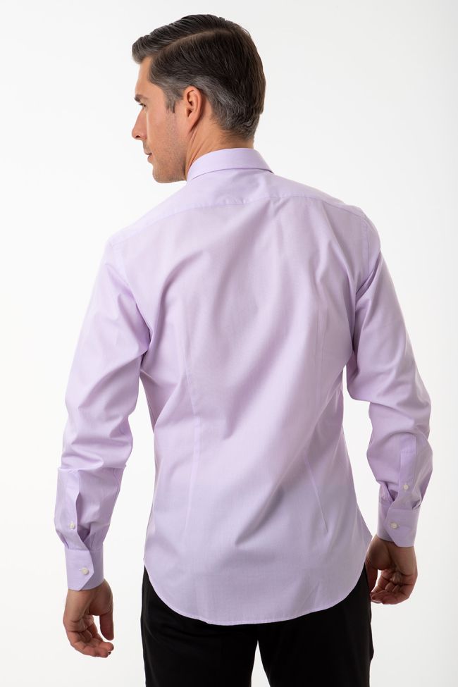 Aplomb Hemd Herren Aplomb Regular Einfarbig 100% Baumwolle Kragen Button-Down Lange Ärmel
