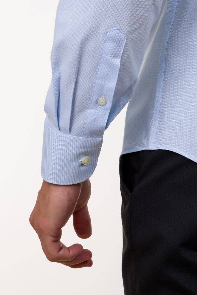 Aplomb Hemd Herren Aplomb Regular Einfarbig 100% Baumwolle Kragen Italienisch Lange Ärmel