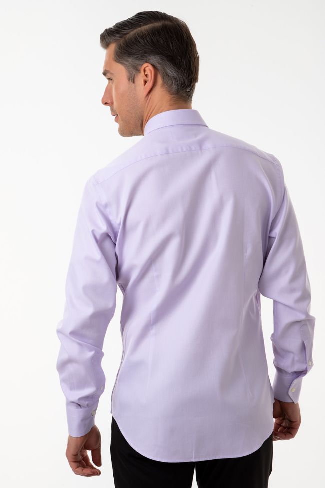 Aplomb Hemd Herren Aplomb Regular Einfarbig 100% Baumwolle Kragen Button-Down Lange Ärmel