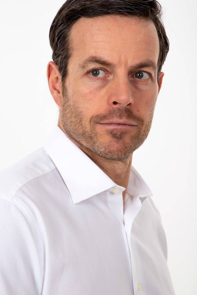 Aplomb Hemd Herren Aplomb Regular Einfarbig 100% Baumwolle Kragen Italienisch Lange Ärmel