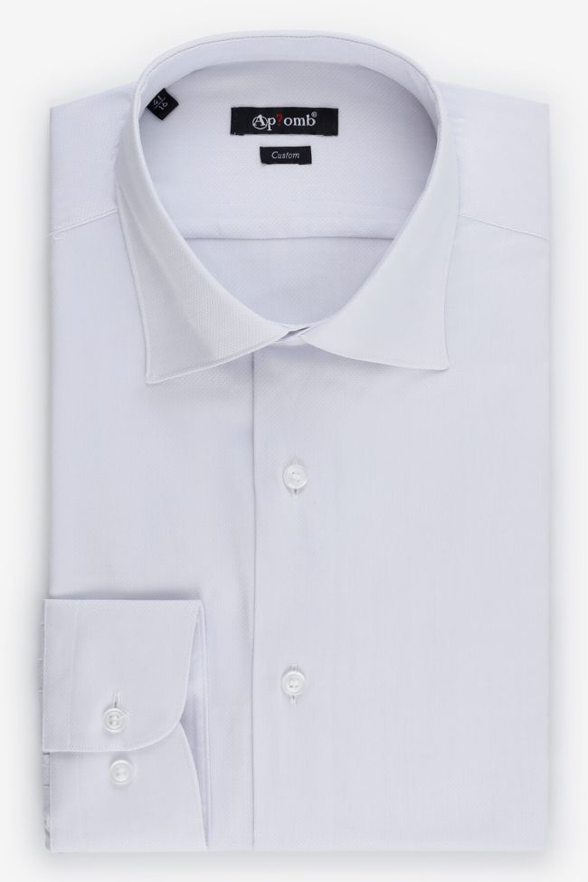 aplomb Hemd Herren Aplomb Regular Einfarbig 100% Baumwolle kragen Französisch Lange Ärmel