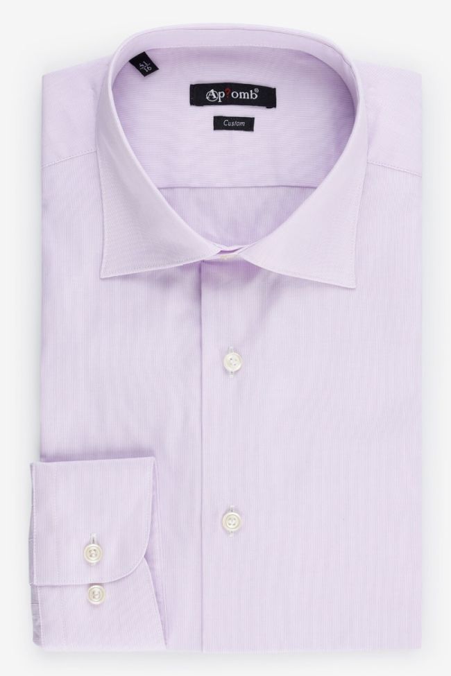 aplomb Hemd Herren Aplomb Regular Einfarbig 100% Baumwolle kragen Italienisch Lange Ärmel