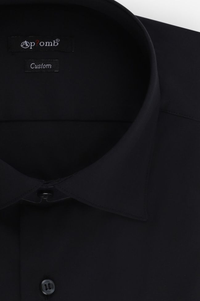 Aplomb Hemd Herren Aplomb Regular Einfarbig 97% Baumwolle 3% Elastan Kragen Italienisch Lange Ärmel