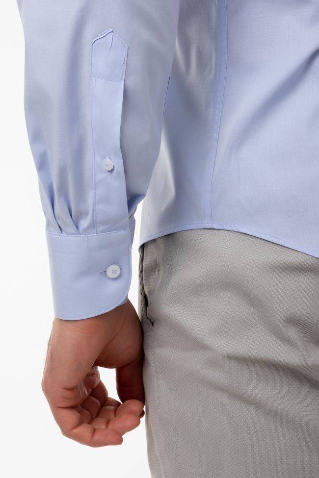Aplomb Hemd Herren Aplomb Regular Einfarbig 97% Baumwolle 3% Elastan Kragen Italienisch Lange Ärmel