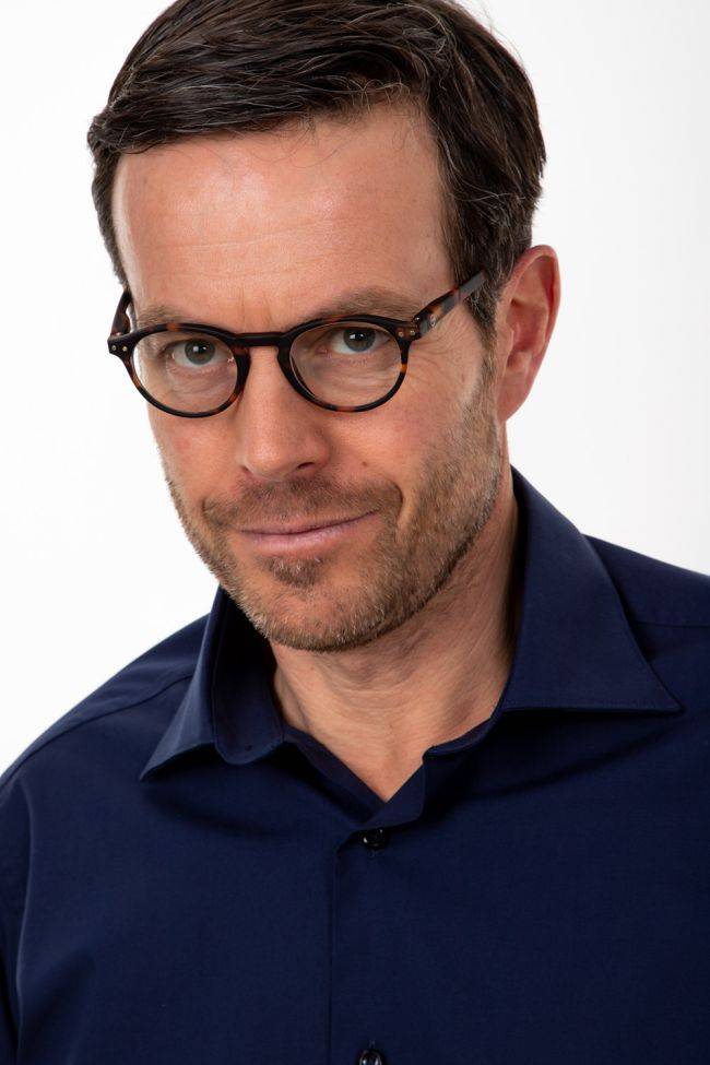 aplomb Hemd Herren Aplomb Regular Einfarbig 97% Baumwolle 3% elastan kragen Italienisch Lange Ärmel