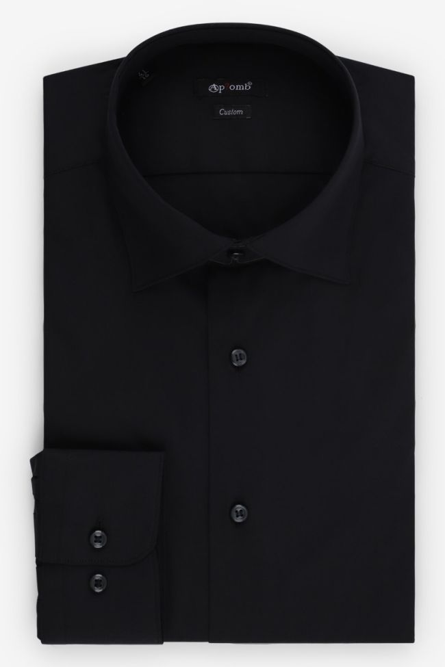 aplomb Hemd Herren Aplomb Regular Einfarbig 97% Baumwolle 3% elastan kragen Italienisch Lange Ärmel