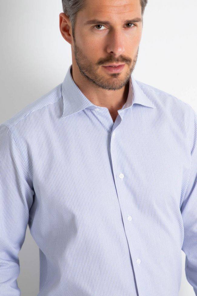 Aplomb Hemd Herren Aplomb Regular Halb Unifarben 100% Baumwolle Kragen Italienisch Lange Ärmel