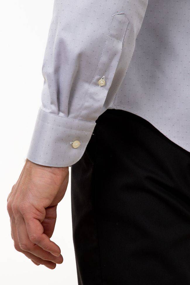 Aplomb Hemd Herren Aplomb Regular Halb Unifarben 100% Baumwolle Kragen Italienisch Lange Ärmel