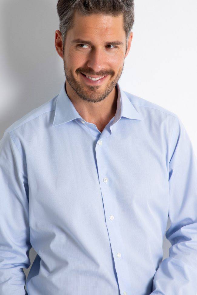 aplomb Hemd Herren Aplomb Regular Karo 100% Baumwolle kragen Italienisch Lange Ärmel