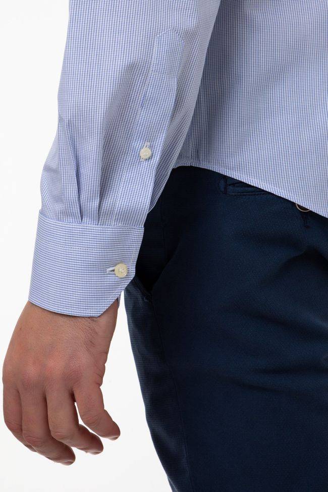 Aplomb Hemd Herren Aplomb Regular Karo 100% Baumwolle Kragen Button-Down Lange Ärmel