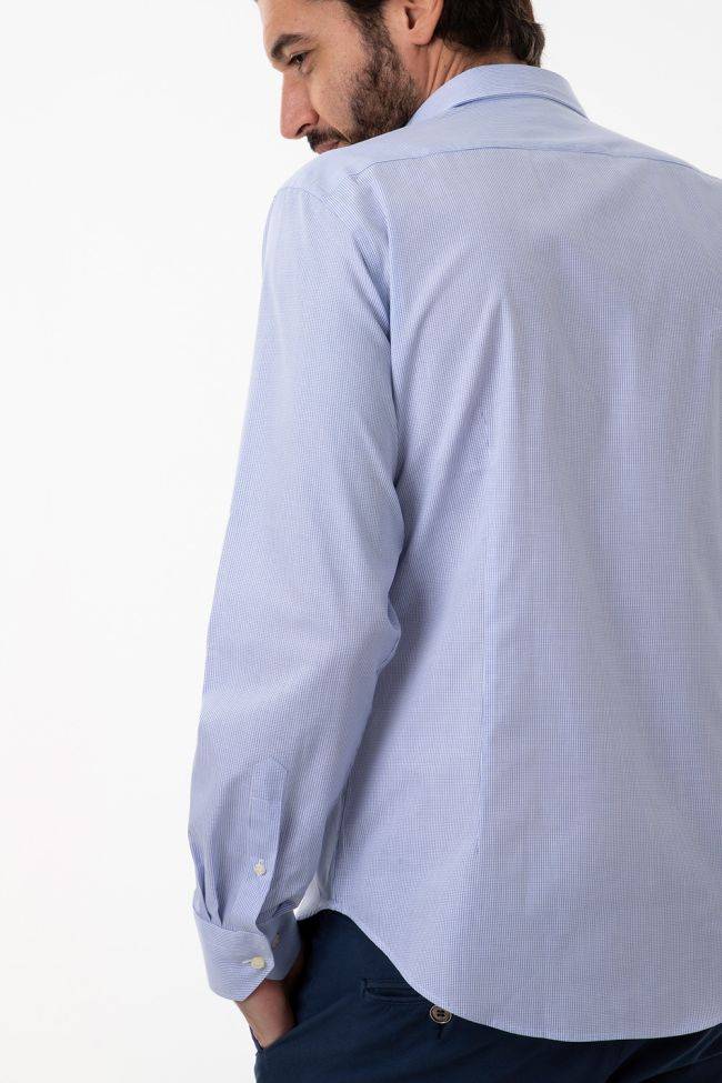 Aplomb Hemd Herren Aplomb Regular Karo 100% Baumwolle Kragen Button-Down Lange Ärmel