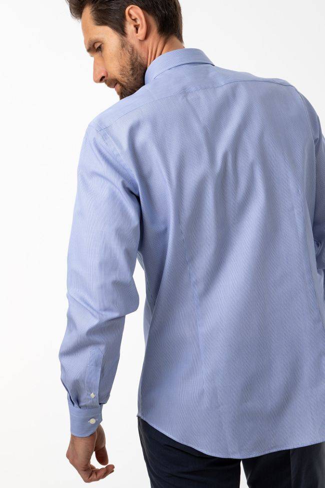 Aplomb Hemd Herren Aplomb Regular Streifen 100% Baumwolle Kragen Button-Down Lange Ärmel