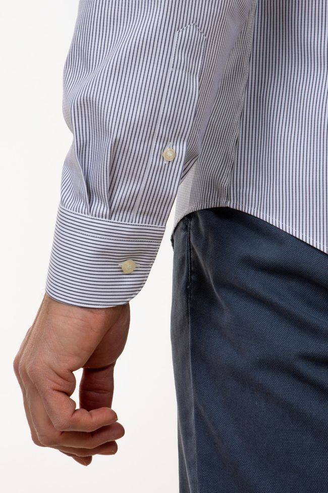 Aplomb Hemd Herren Aplomb Regular Streifen 100% Baumwolle Kragen Italienisch Lange Ärmel