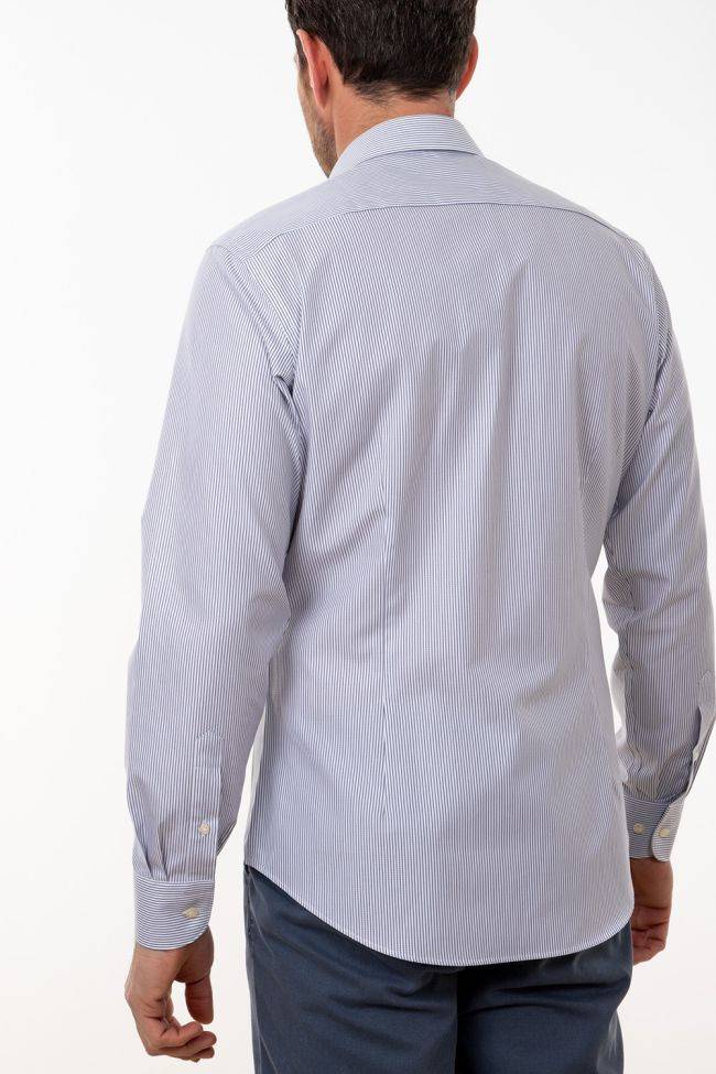 Aplomb Hemd Herren Aplomb Regular Streifen 100% Baumwolle Kragen Italienisch Lange Ärmel