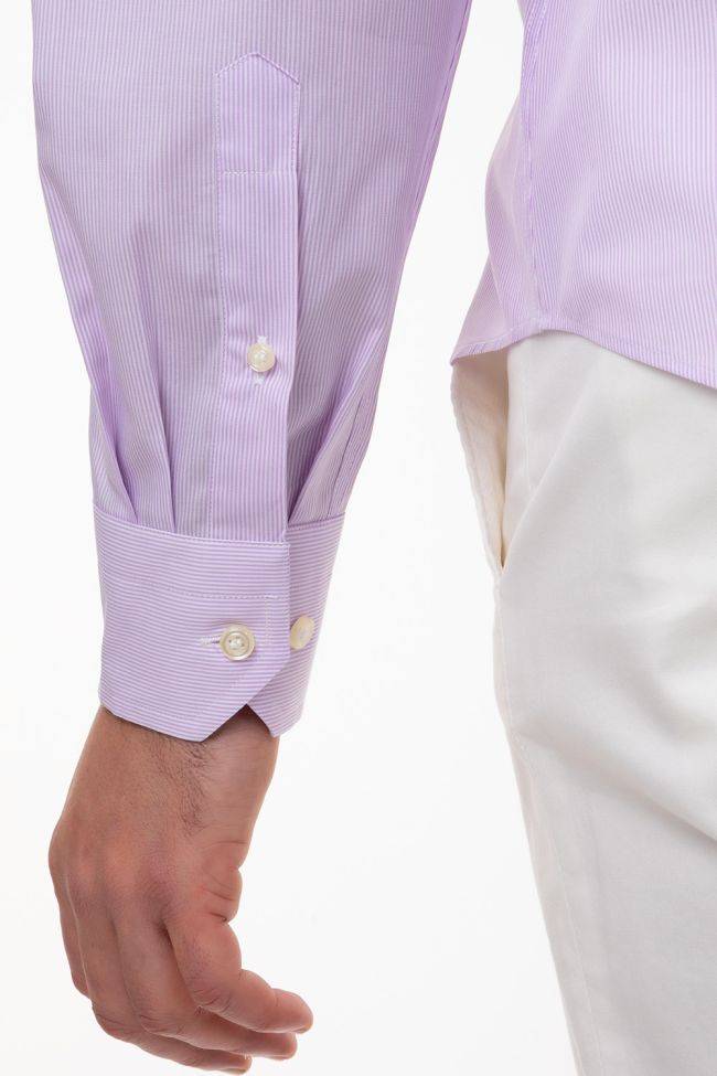 Aplomb Hemd Herren Aplomb Regular Streifen 100% Baumwolle Kragen Button-Down Lange Ärmel