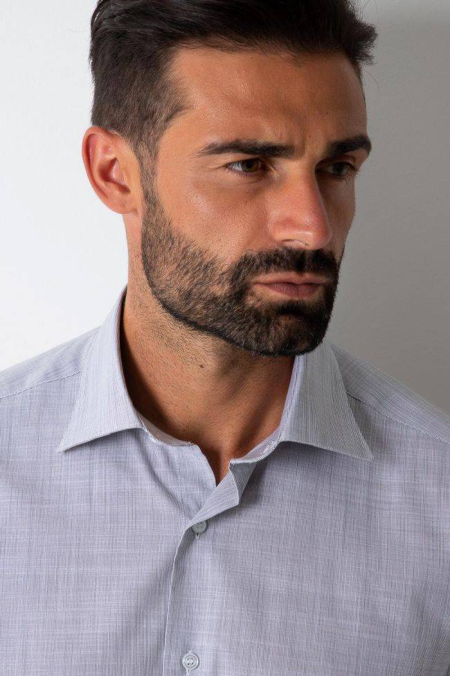 Aplomb Hemd Herren Aplomb Regular Streifen 100% Baumwolle Kragen Italienisch Lange Ärmel
