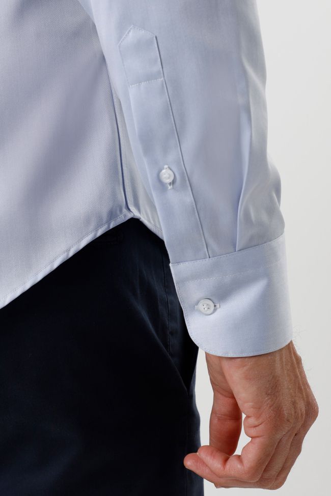 Aplomb Hemd Herren Aplomb Slim Bügelfreie Einfarbig 100% Baumwolle Kragen Italienisch Lange Ärmel