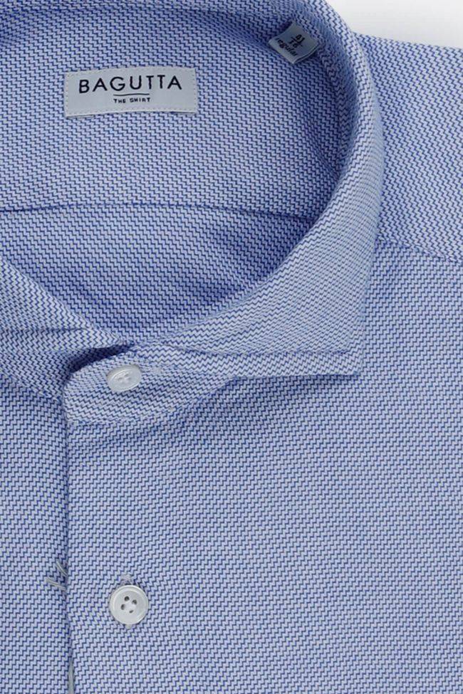 Bagutta Hemd Herren Bagutta Regular Halb Unifarben 100% Baumwolle Kragen Französisch Lange Ärmel
