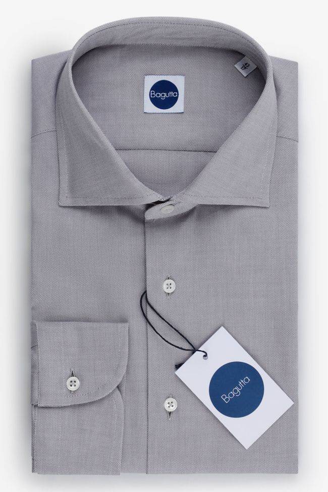 bagutta Hemd Herren Bagutta Regular Halb Unifarben 100% Baumwolle kragen Französisch Lange Ärmel
