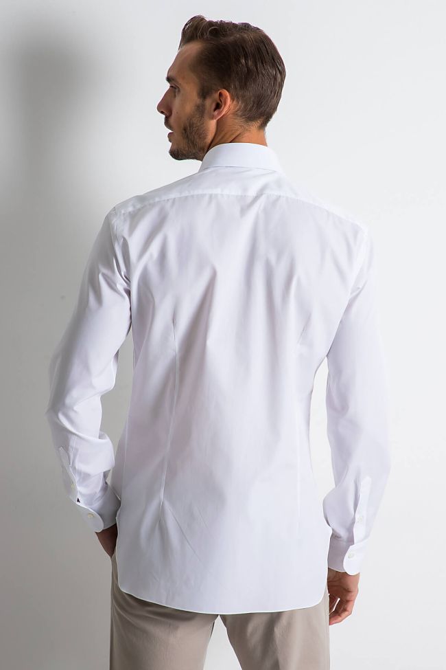 Barba Hemd Herren Barba Regular Einfarbig 100% Baumwolle Kragen Französisch Lange Ärmel