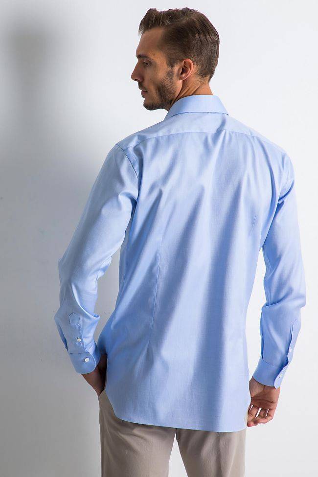 Barba Hemd Herren Barba Regular Einfarbig 100% Baumwolle Kragen Französisch Lange Ärmel