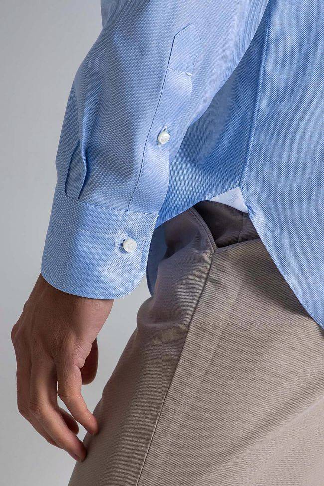 Barba Hemd Herren Barba Regular Einfarbig 100% Baumwolle Kragen Französisch Lange Ärmel