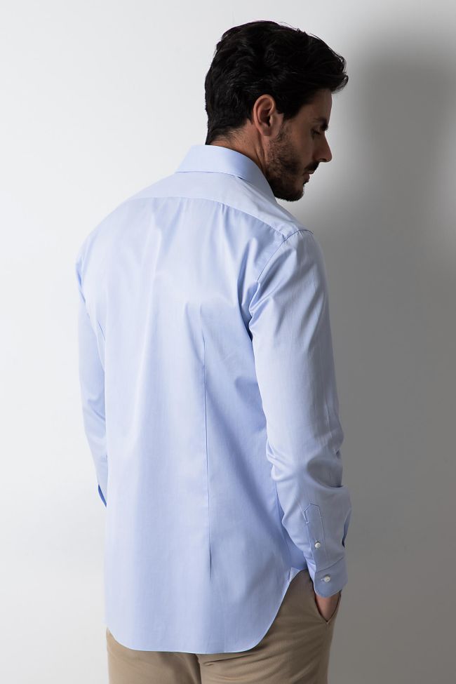 Barba Hemd Herren Barba Regular Einfarbig 100% Baumwolle Kragen Französisch Lange Ärmel