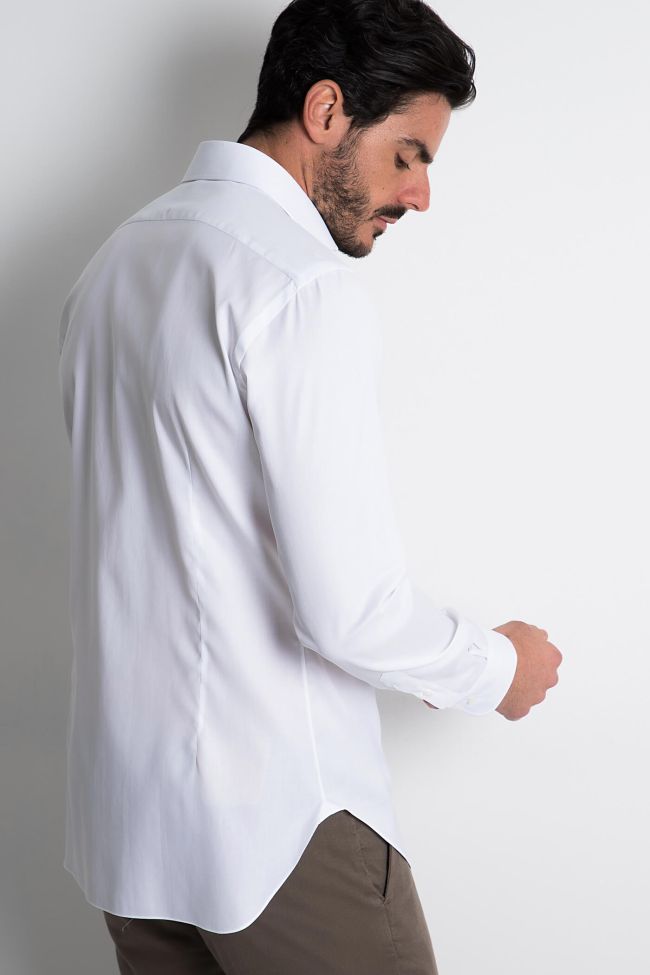 Barba Hemd Herren Barba Regular Einfarbig 100% Baumwolle Kragen Französisch Lange Ärmel