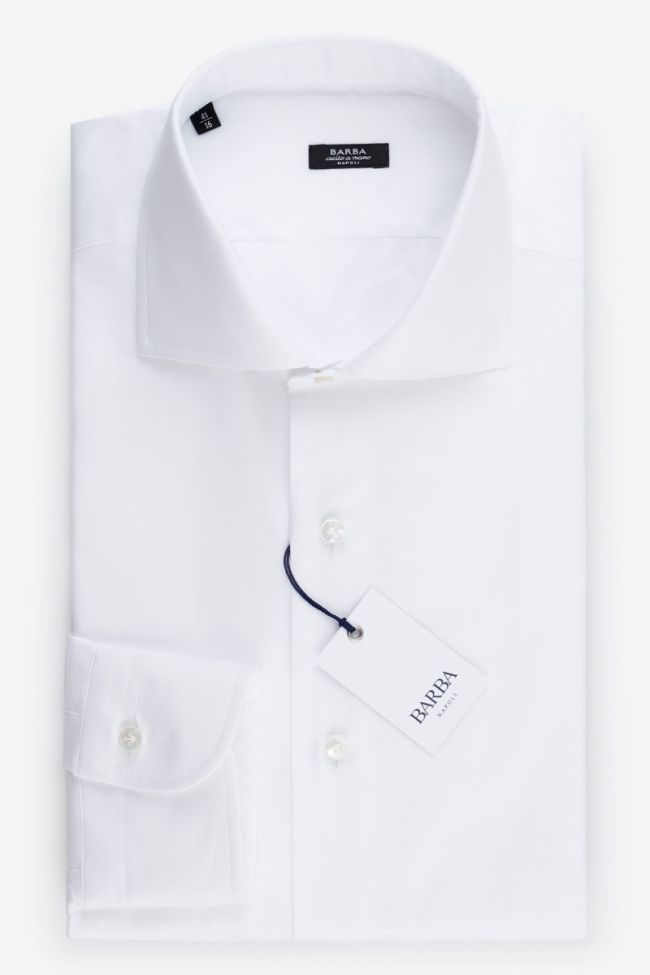 barba Hemd Herren Barba Regular Einfarbig 100% Baumwolle kragen Französisch Lange Ärmel