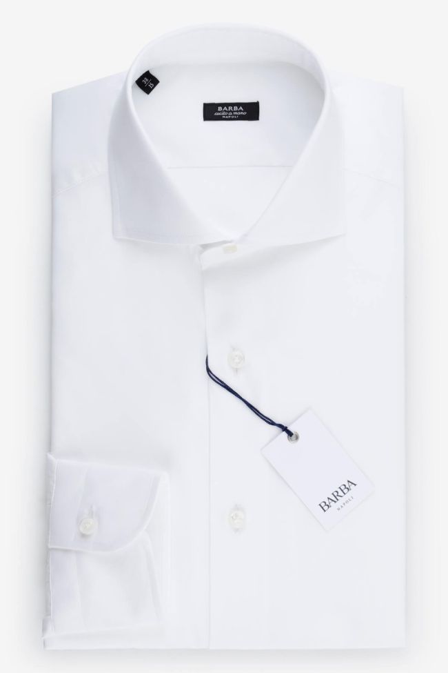 barba Hemd Herren Barba Regular Einfarbig 100% Baumwolle kragen Französisch Lange Ärmel