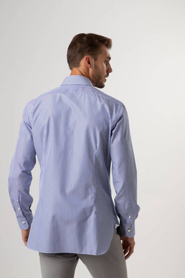 Barba Hemd Herren Barba Regular Streifen 100% Baumwolle Kragen Französisch Lange Ärmel
