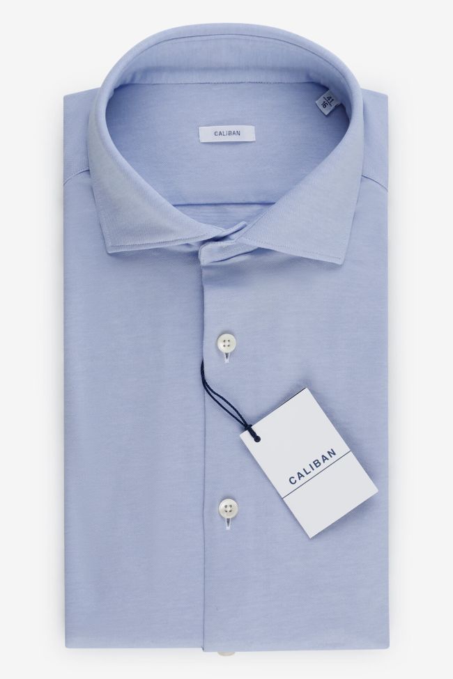 caliban Hemd Herren Caliban Regular Einfarbig 100% Baumwolle kragen Französisch Lange Ärmel