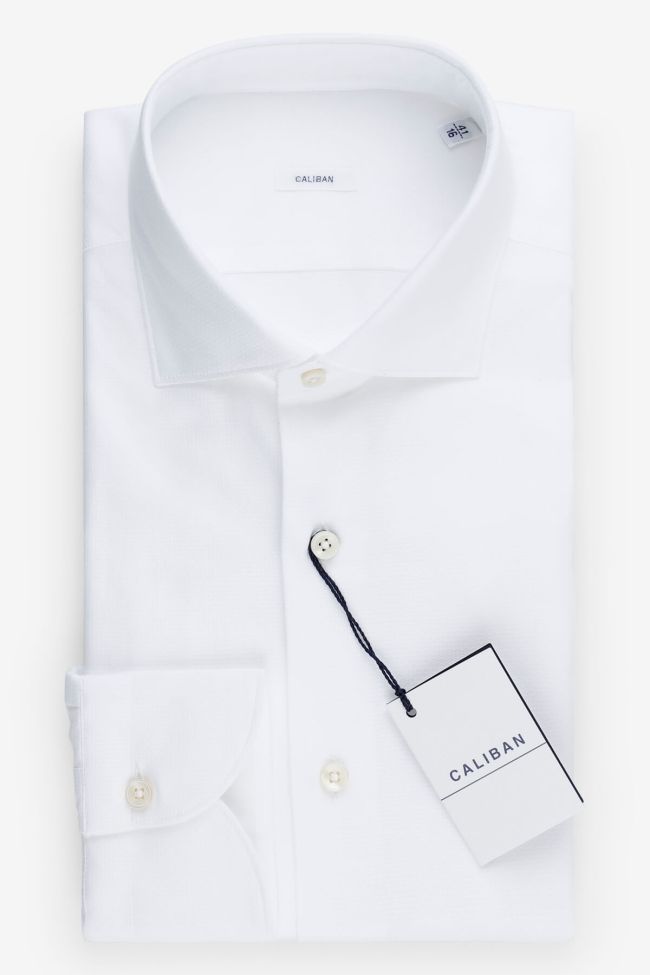 caliban Hemd Herren Caliban Regular Einfarbig 100% Baumwolle kragen Französisch Lange Ärmel