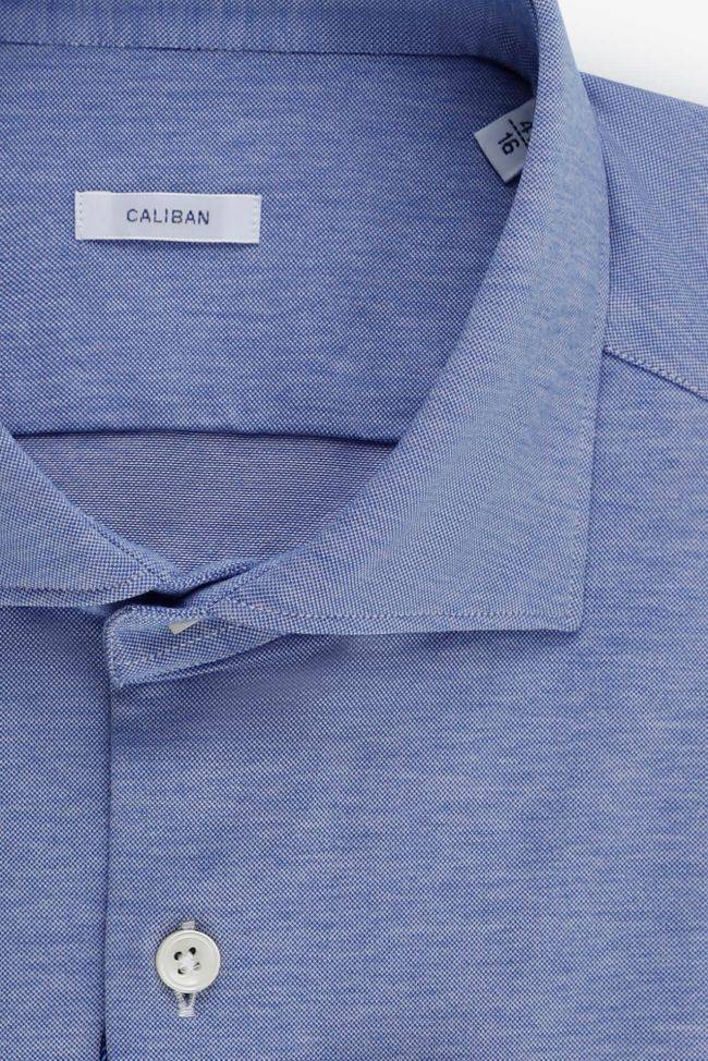 Caliban Hemd Herren Caliban Regular Einfarbig 100% Baumwolle Kragen Französisch Lange Ärmel