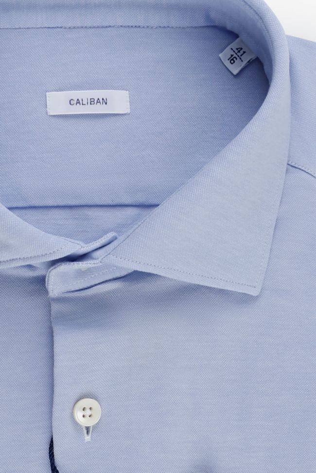 Caliban Hemd Herren Caliban Regular Einfarbig 100% Baumwolle Kragen Französisch Lange Ärmel