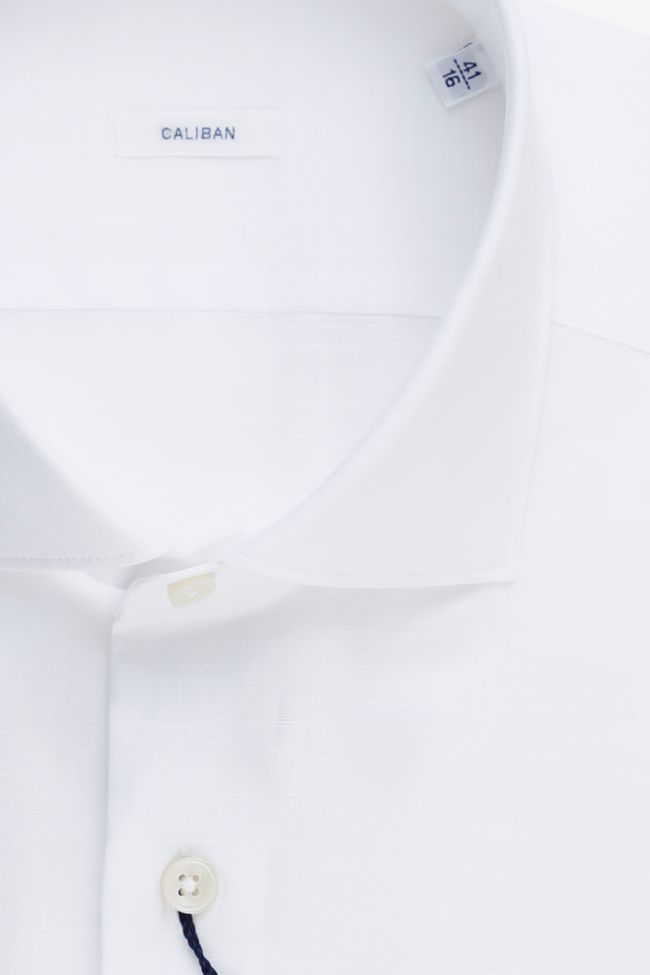 Caliban Hemd Herren Caliban Regular Einfarbig 100% Baumwolle Kragen Französisch Lange Ärmel