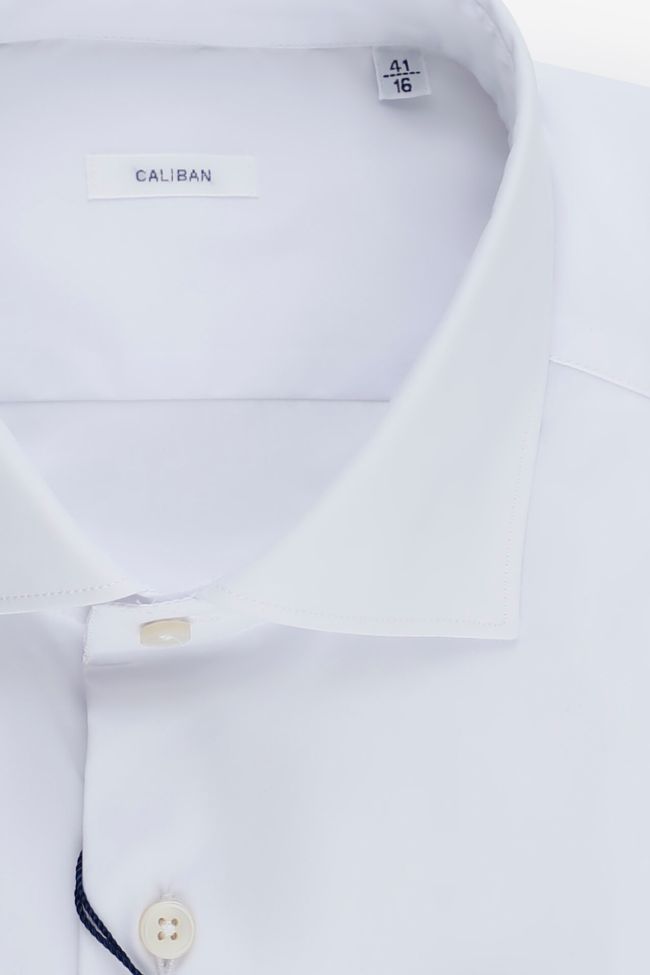 Caliban Hemd Herren Caliban Regular Einfarbig 70% Cotton 27% Pa 3% Ea Kragen Französisch Lange Ärmel