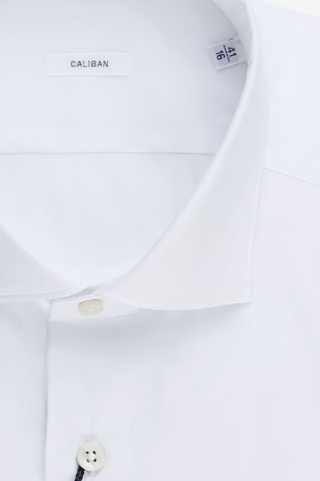 Caliban Hemd Herren Caliban Regular Einfarbig 70% Cotton 27% Pa 3% Ea Kragen Französisch Lange Ärmel