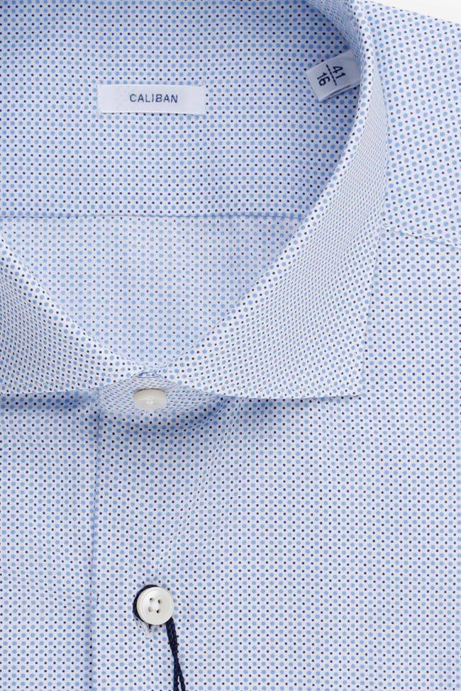 Caliban Hemd Herren Caliban Regular Halb Unifarben 100% Baumwolle Kragen Französisch Lange Ärmel