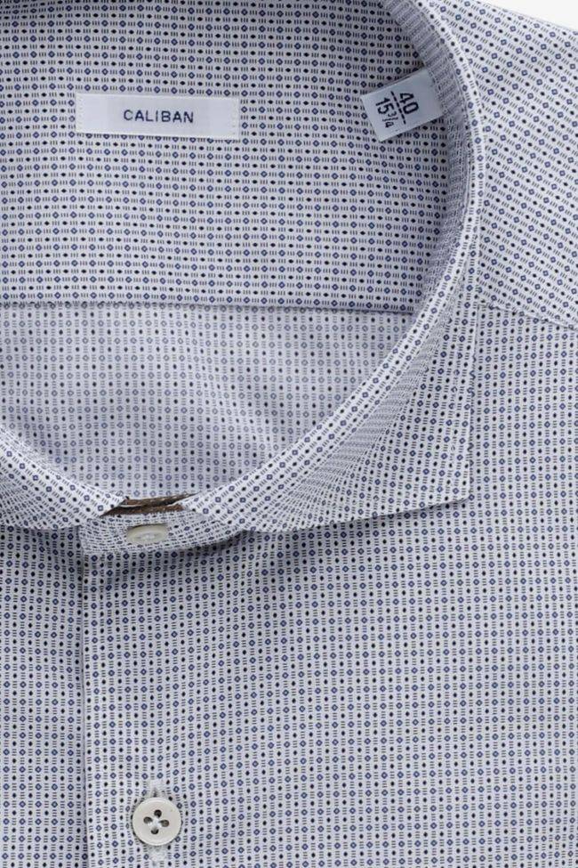 Caliban Hemd Herren Caliban Regular Halb Unifarben 100% Baumwolle Kragen Französisch Lange Ärmel