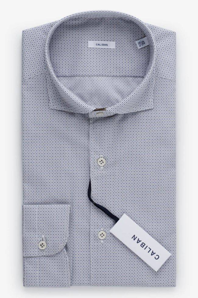 caliban Hemd Herren Caliban Regular Halb Unifarben 100% Baumwolle kragen Französisch Lange Ärmel