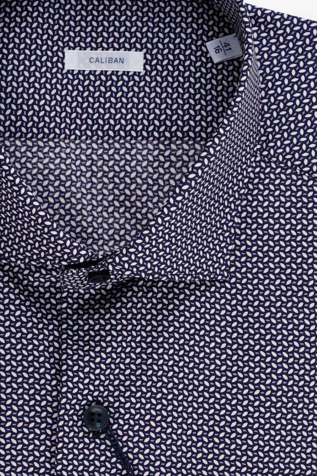 Caliban Hemd Herren Caliban Regular Halb Unifarben 100% Baumwolle Kragen Französisch Lange Ärmel