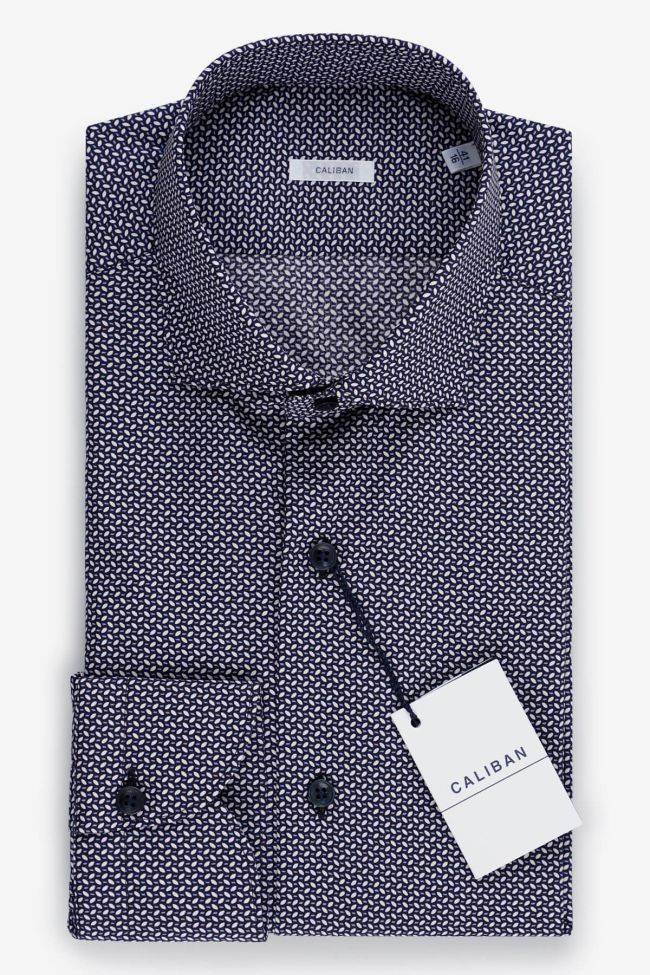 caliban Hemd Herren Caliban Regular Halb Unifarben 100% Baumwolle kragen Französisch Lange Ärmel