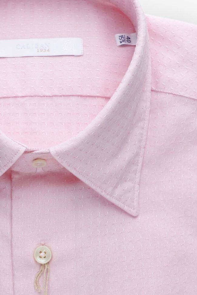 Caliban Hemd Herren Caliban Regular Halb Unifarben 100% Baumwolle Kragen Italienisch Lange Ärmel