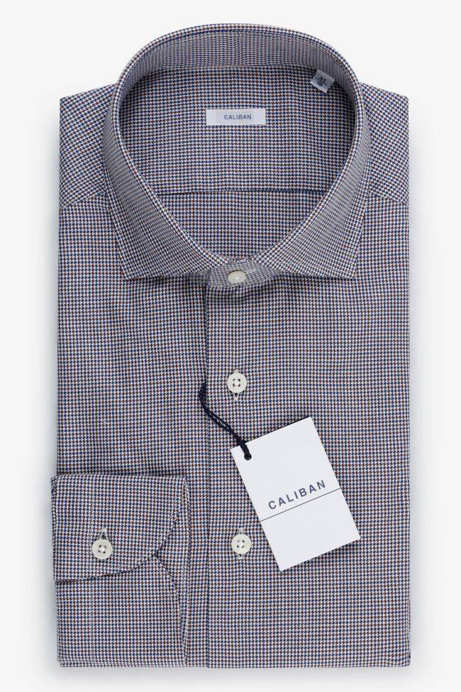 caliban Hemd Herren Caliban Regular Halb Unifarben 100% Baumwolle kragen Französisch Lange Ärmel
