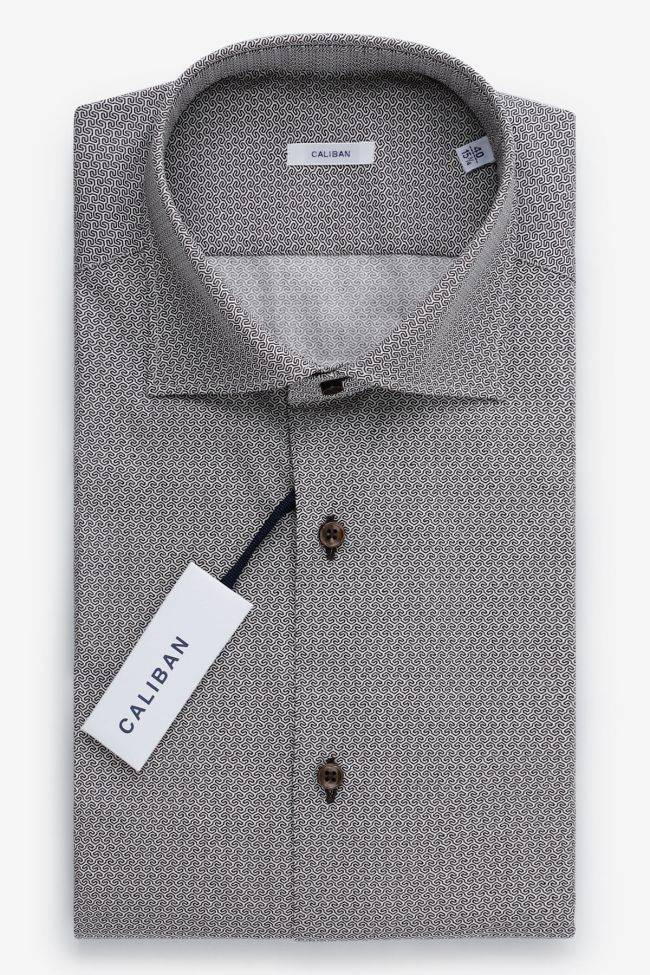 caliban Hemd Herren Caliban Regular Halb Unifarben 100% Baumwolle kragen Französisch Lange Ärmel