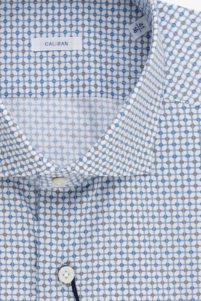 Caliban Hemd Herren Caliban Regular Halb Unifarben 100% Baumwolle Kragen Französisch Lange Ärmel