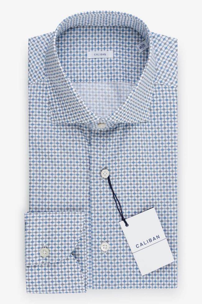 caliban Hemd Herren Caliban Regular Halb Unifarben 100% Baumwolle kragen Französisch Lange Ärmel
